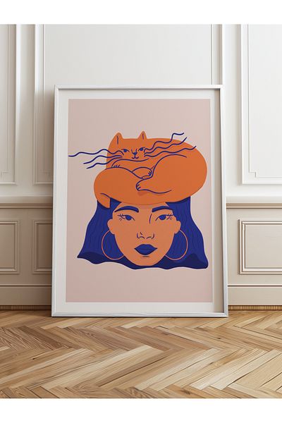 HOMEPACK Single Wooden Framed Painting One Piece Poster Painting Tk/887