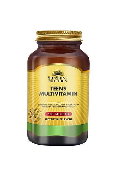 SUNSHINE Nutrition Teen Multivitamins - Support Overall Wellness In Teenagers, 100 Tablets
