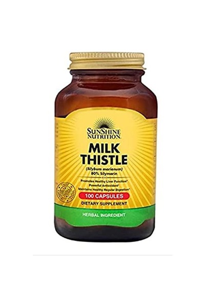 Sunshine Nutrition التغذية حليب الشوك، 80٪ سيليمارين (Silybum Marianum) - 100...