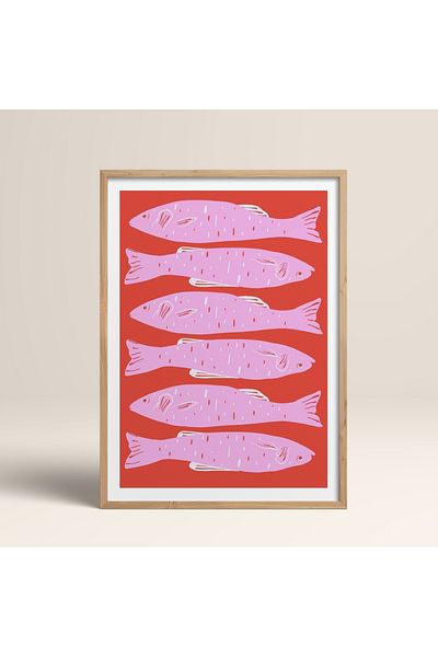 HOMEPACK Единична картина в дървена рамка, единичен плакат, картина TK/890