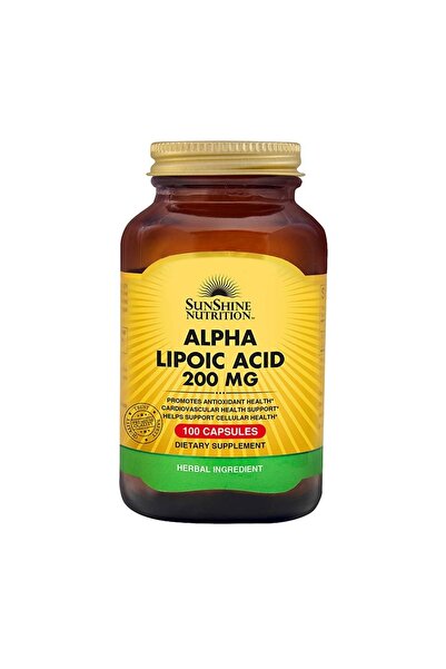 Sunshine Nutrition التغذية حمض ألفا ليبويك، 200 ملغ، 100 كبسولة