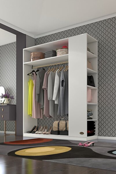 Kenzlife Z Giysi Dolabı Bayram 180*150*40 Byz Gardırop Tekerlekli