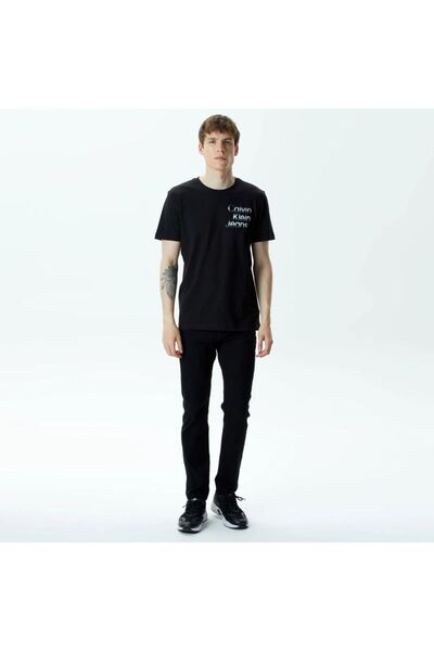 Calvin Klein DIFFUSED STACKED TEE