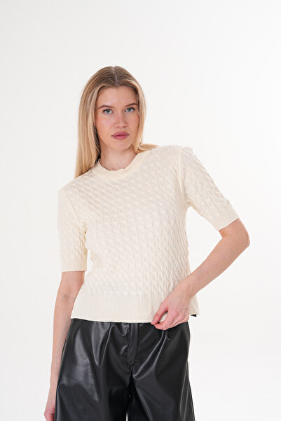 GND okrugla kragna Majica od mekog teksturiranog pletiva