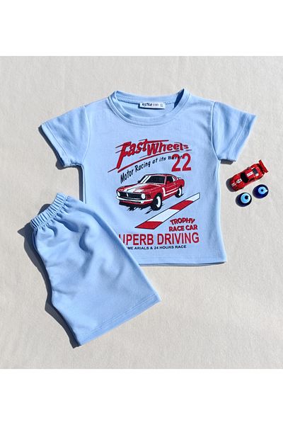 siyalife Set tricou și pantaloni scurți pentru băieți