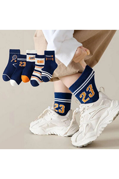 Mikka Lüks 5 броя шарени бебешки чорапи и детски чорапи от серията Beyond Tennis