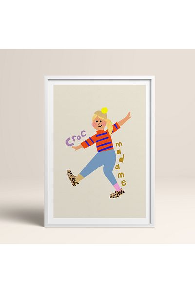 HOMEPACK Single Wooden Framed Painting One Piece Poster Painting Tk/883