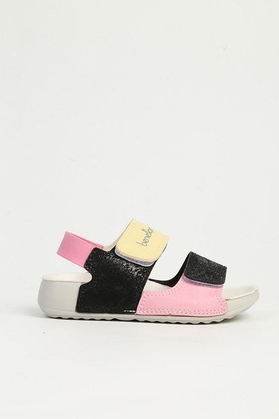 Benetton Yellow Black Kids Sandals Bn-1422