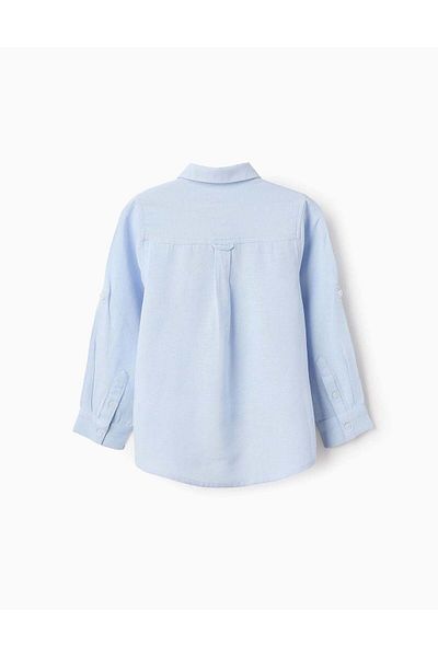 Ziddy Shirt with Tabs Loops for Boys, Blue