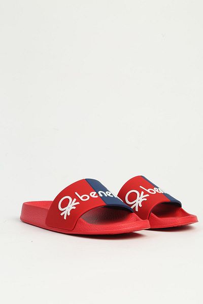 Benetton Red Women's Slippers Bn-1382 - 3816 Red
