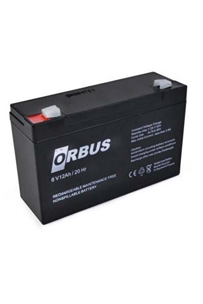 ORBUS 6V 12 AH AKÜ KURU TİP (150*50*94) (1.65 KG)