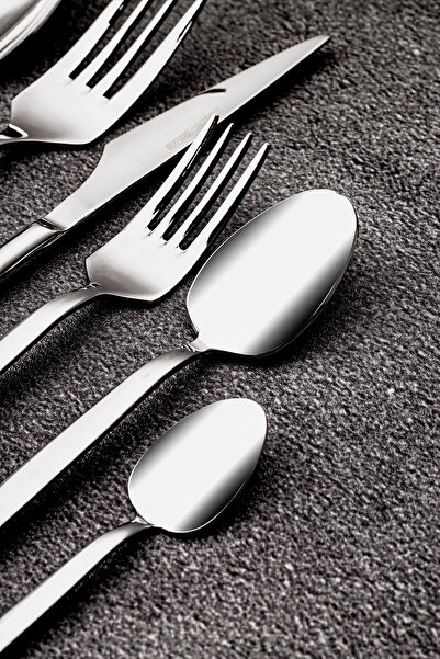 WEYNE Mango Kitchen Helen Silver - 36-Piece Fork Spoon Knife Set for 6 People 18/10 304