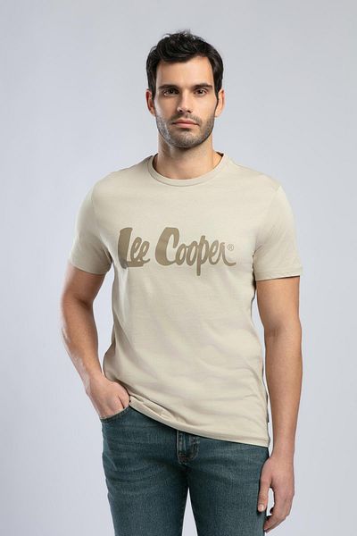 Lee Cooper Londonlogo Ανδρικό T-Shirt με λαιμόκοψη λευκό