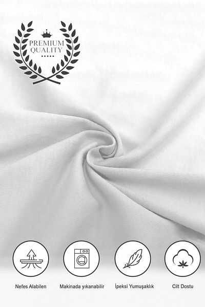 Vionel Home 100% Combed Cotton, Elastic Baby Bed Sheet, Organic Cotton, Mother's Side, Park Crib Sheet