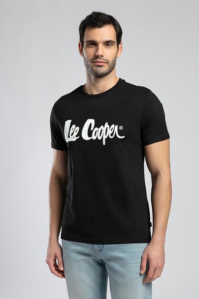 Lee Cooper Londonlogo Ανδρικό T-Shirt με λαιμόκοψη μαύρο