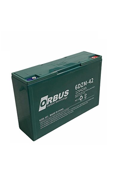 ORBUS 12V 42 AH ELEKTRİKLİ BİSİKLET AKÜSÜ DEEP CYCLE (UZUN ÖMÜRLÜ) (265*80*17...