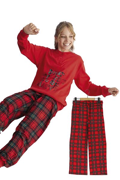 CRASSİ Plaid Girl's Pajama Bottoms