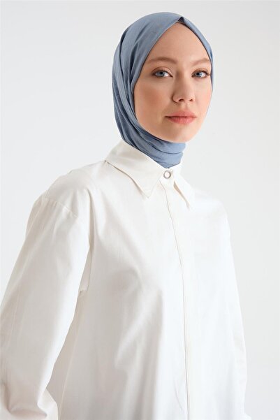 Armine Manşeti Halkalı Oversize Gömlek 24y3520 Beyaz