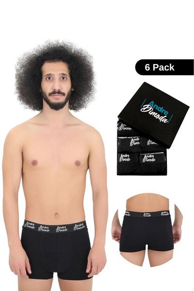 andredimoda Ανδρικά 6 πακέτα Boxers 1ο Class Fabric Premium Package Special Design. Δώρο προίκας απλό μποξεράκι Lycra