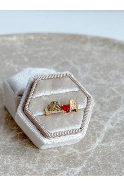 Reorah Collection Vintage Angel Heart Ring-Vintage Angel Wing Ring