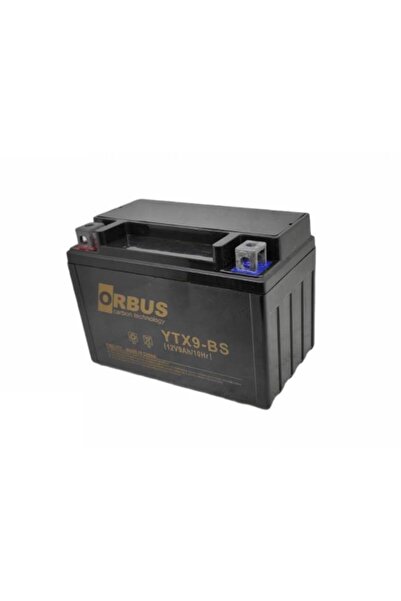 ORBUS 12V 9 AH MOTOSİKLET AKÜSÜ (150*87*105) (YTX9-BS) (SMF) (2,84 KG) (CARBON)