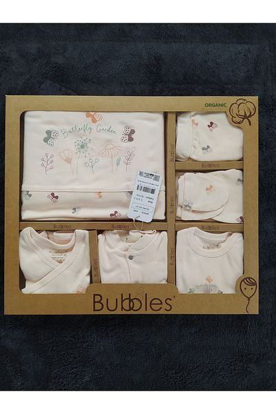 ÇAĞTEKS 100% Cotton 10 Piece Butterfly Hospital Discharge Set