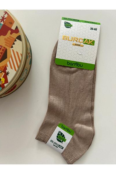 BURÇAK Women's Bamboo Booties Socks Set of 4