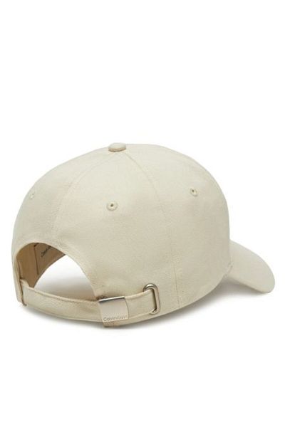 Calvin Klein Women's Ck Embroidered Cream Baseball Style Hat