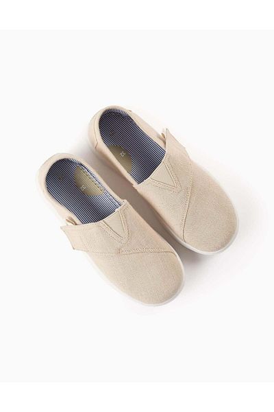 Ziddy Canvas Espadrilles for Boys, Beige