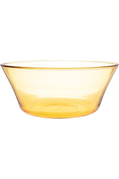 AKDC Glass Salad Bowl L(23CM) XW(23CM) XH(10CM) Transparent