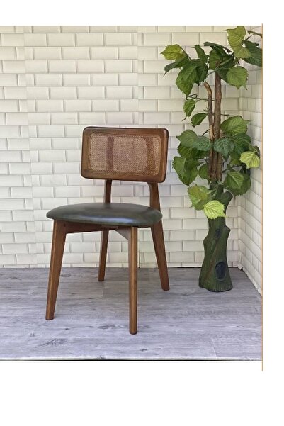 BiSandalye 4 ADET Zion Hasırlı Sandalye, HAZERAN Hasırlı Mutfak Salon ve Bahç...
