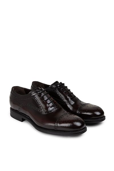Deery Genuine Leather Claret Red Men's Classic Shoes