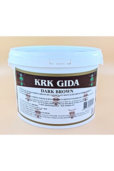 Krk Gıda Renklendirici Kahverengi (DARK BROWN)(BROWN HT) (E155) (KOYU KAHVERE...