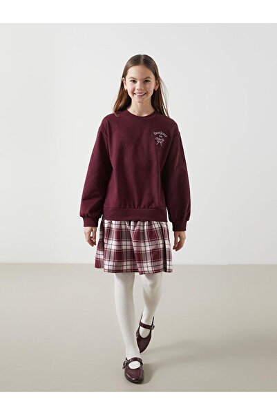 LC Waikiki Mädchenkleid mit Rundhalsausschnitt