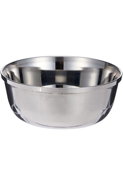 RAJ MV0004 Stainless Steel Bowl – 7cm Wide, 3cm High, Silver, for Curry, Salad, Dessert & Sides