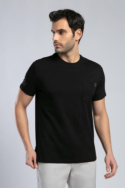 Lee Cooper Ανδρικό μπλουζάκι με λαιμόκοψη Vincent μαύρο