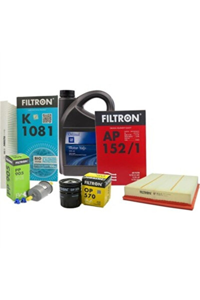Filtron Opel Vectra C (1.6 / 1.8) Benzinli Periyodik Bakım Seti Gm 10w40 Yag 4 Lt ()