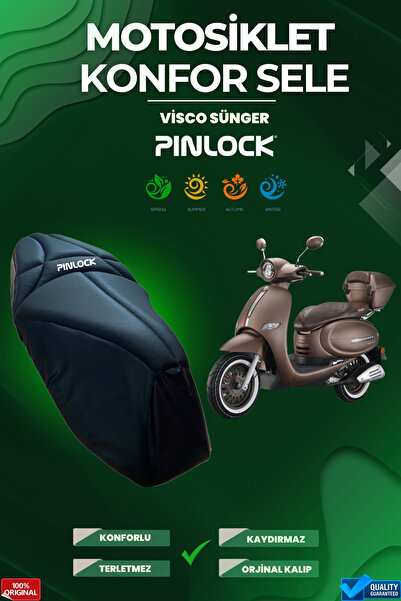pinlock Arora Cappucino 50-125 Motosiklet Konfor Sele ve Koltuk Kılıfı Visco ...