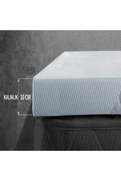 KOZZY HOME Yatak ve Uyku Pedi , Yer Yatağı 10 Cm Kalınlığında Kuştüyü Sünger, 2 Adet Yastık Kılıfı Hediyeli