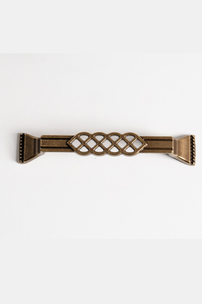 TURGUTLAR Dekor Antik Bakır 96 mm Metal Dolap Çekmece Kulpu