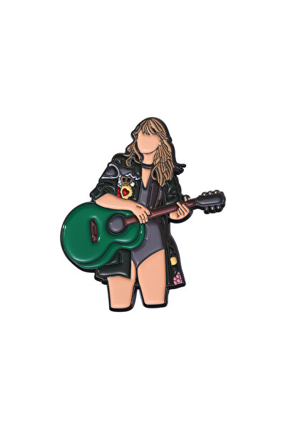 Choice دبوس مينا على شكل مغنية من الطراز 4، ألبوم موسيقى الروك، دبوس معدني أن...