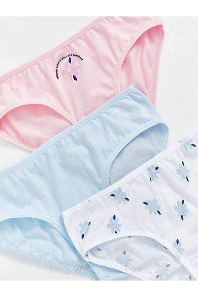 LC Waikiki Set of 3 Printed Panties for Girls
