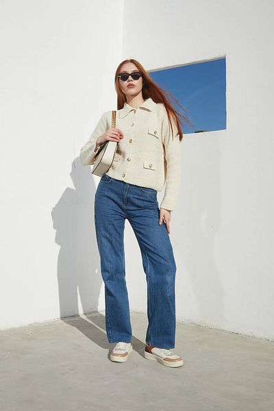 İKLİM LİFE Ornamental Pocket Cardigan