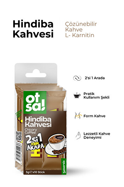 Otsa Hindiba Detox Form Kahvesi L-karnitin Içeren Şeker Ilavesiz Hindiba Kahve Stick