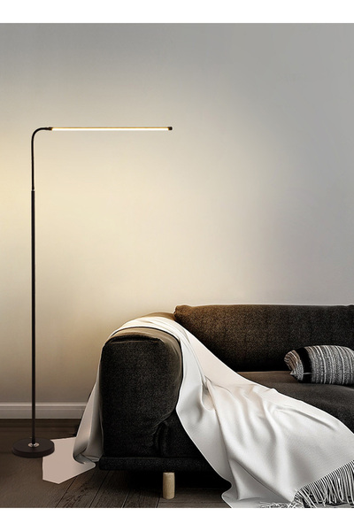 sharpdo مصباح أرضي LED لغرفة المعيشة وغرفة النوم مزود بإضاءة ثلاثية الألوان ومصباح قراءة لحماية العين
