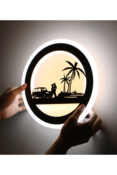 sharpdo LED Wall Lamp For Bedroom and Living Room Can Be Dimmed In Three Colors 30*30CM