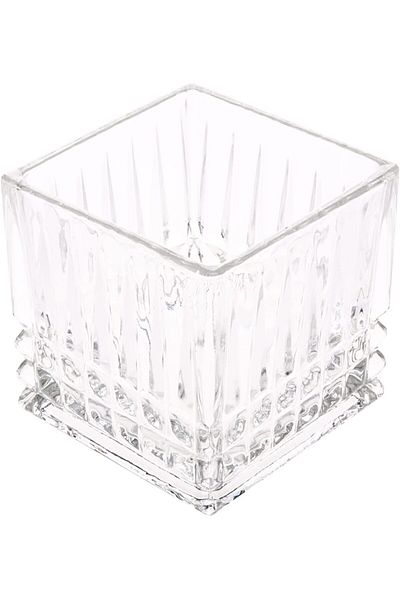 AKDC Glass Bowl Sqr L(12CM) XW(12CM) XH(12CM) Transparent