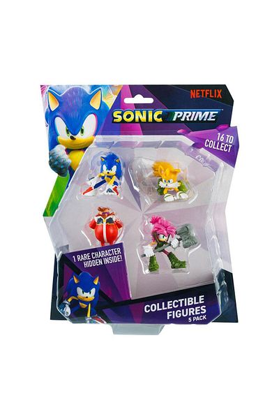 NECO TOYS Sonic 5 Figure Set Blister Packaging Pmiddot/Son2040