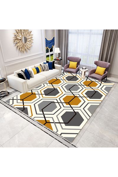sharpdo Modern Minimalist Bedroom Living Room Carpet