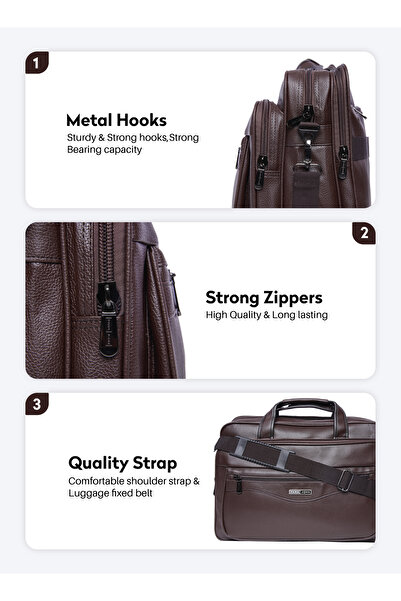 PARAJOHN حقيبة كمبيوتر محمول عمودية آمنة للاستخدام في السفر ومتعددة الأغراض للأعمال